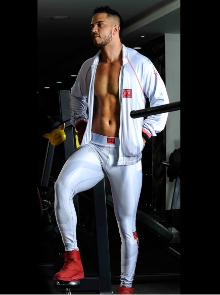 Leggins de Hombre Para Entrenar Blanco