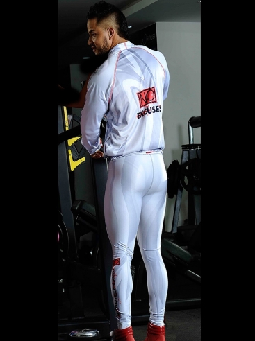 Leggins de Hombre Para Entrenar Blanco