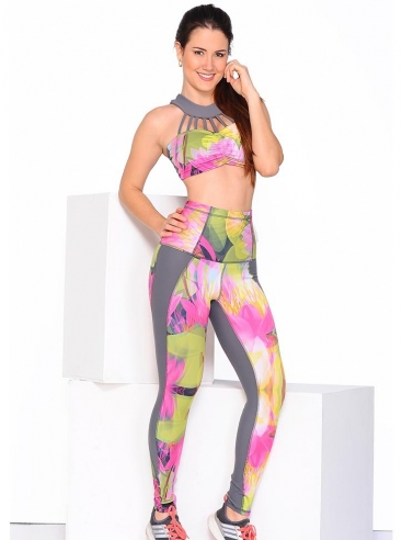 Sets Leggins de Entrenamiento Pretina Alta 