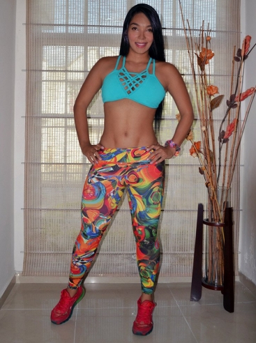 Atuendo Fitness Para Mujer Verde Jade