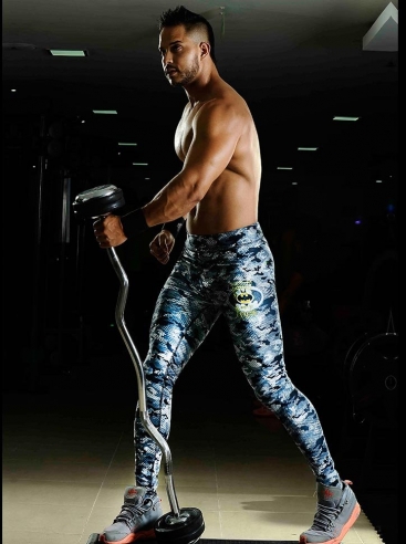 Mens Camouflage Leggings 