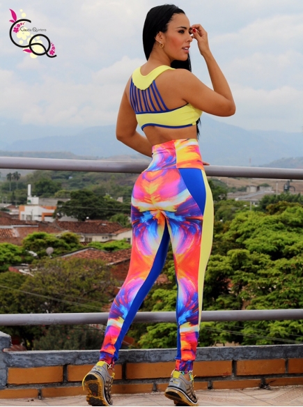 Sets Leggins de Entrenamiento Pretina Alta 